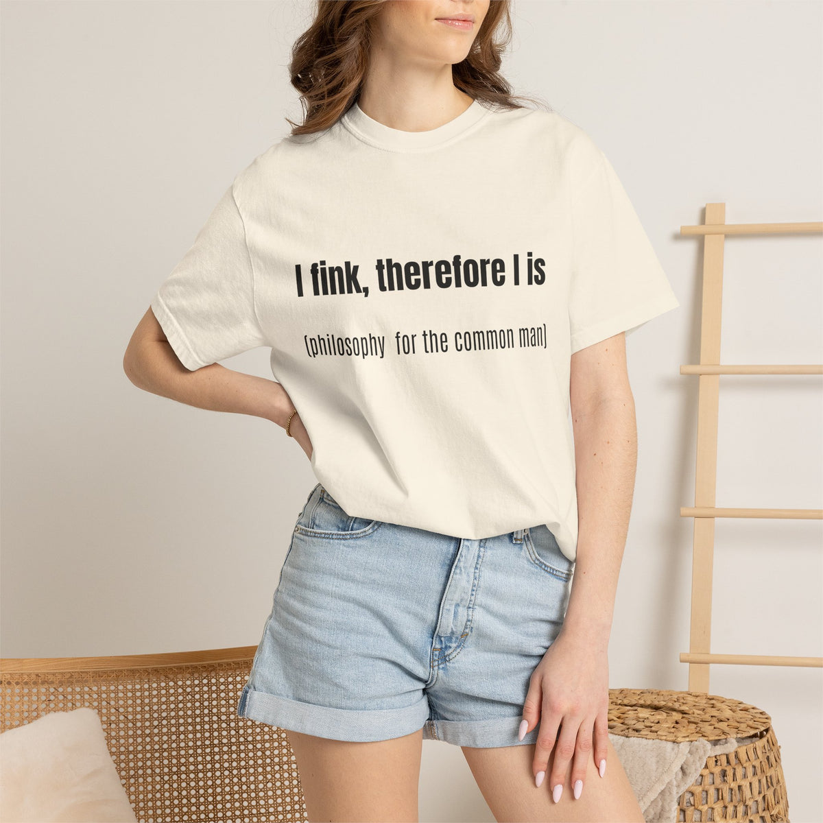 I fink, therefore I is T-Shirt — Funny Surreal Quote Tee