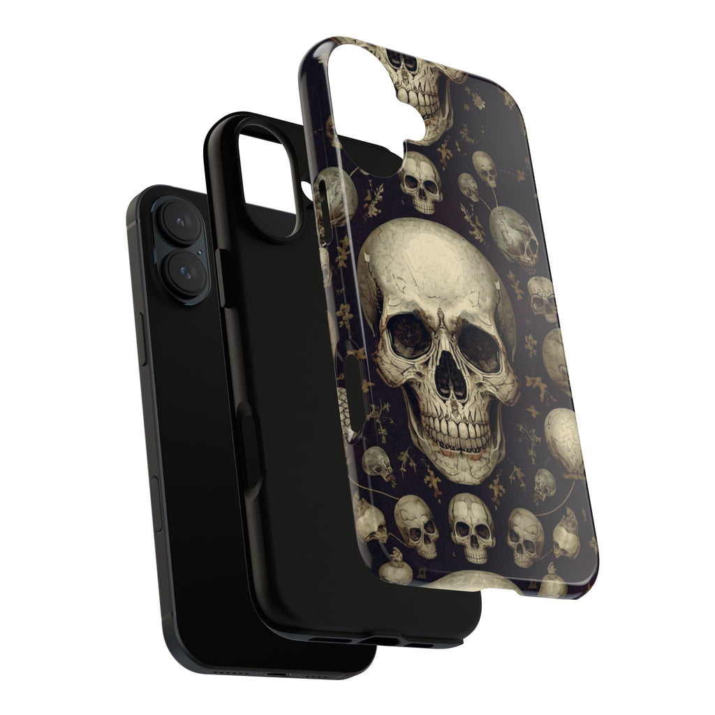Skull Pattern Phone Case — Gothic Vintage Skull Design for iPhone