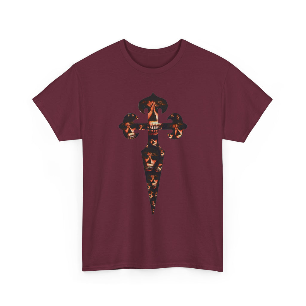 Celtic Skull Dagger Graphic Tee — Gothic Horror Print