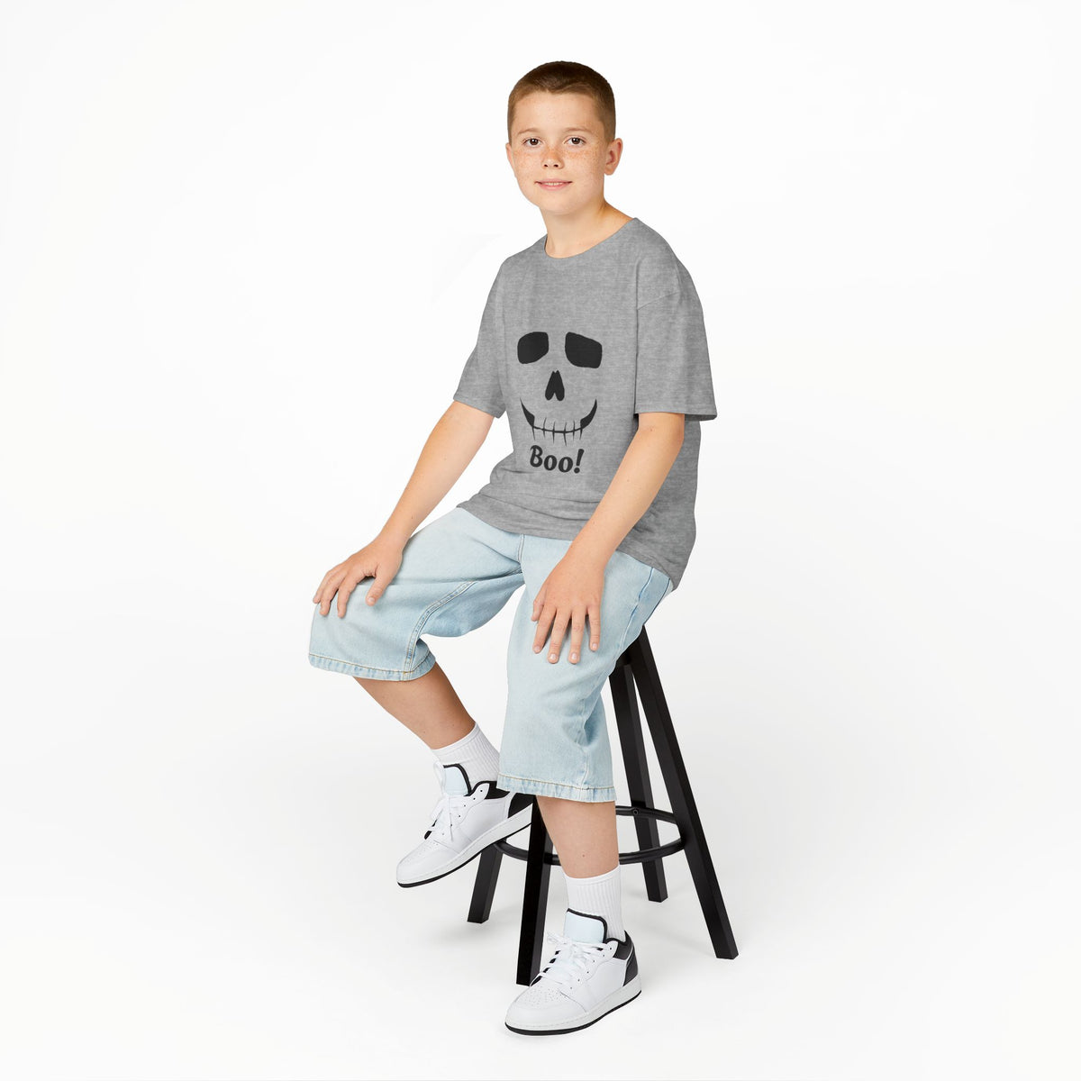 Kids Halloween 'Boo!' Skull Tee