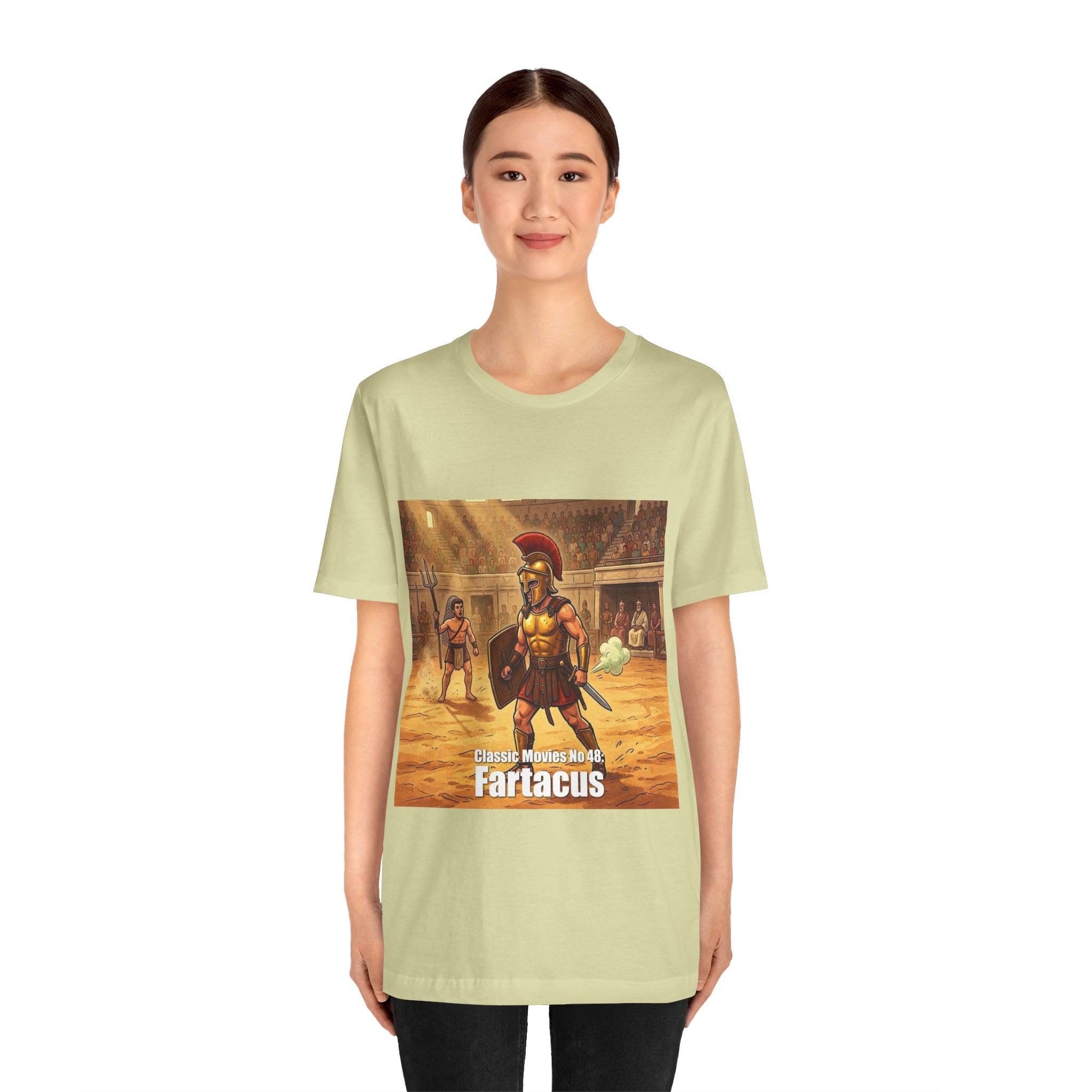 Classic Movies No 48: Fartacus. Gladiator Arena T-Shirt | Ancient Roman Warrior Design