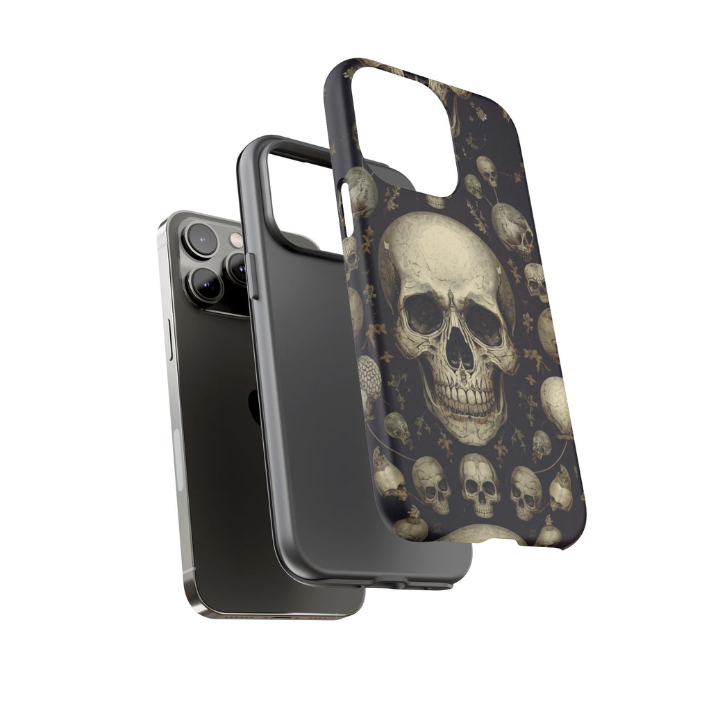 Skull Pattern Phone Case — Gothic Vintage Skull Design for iPhone