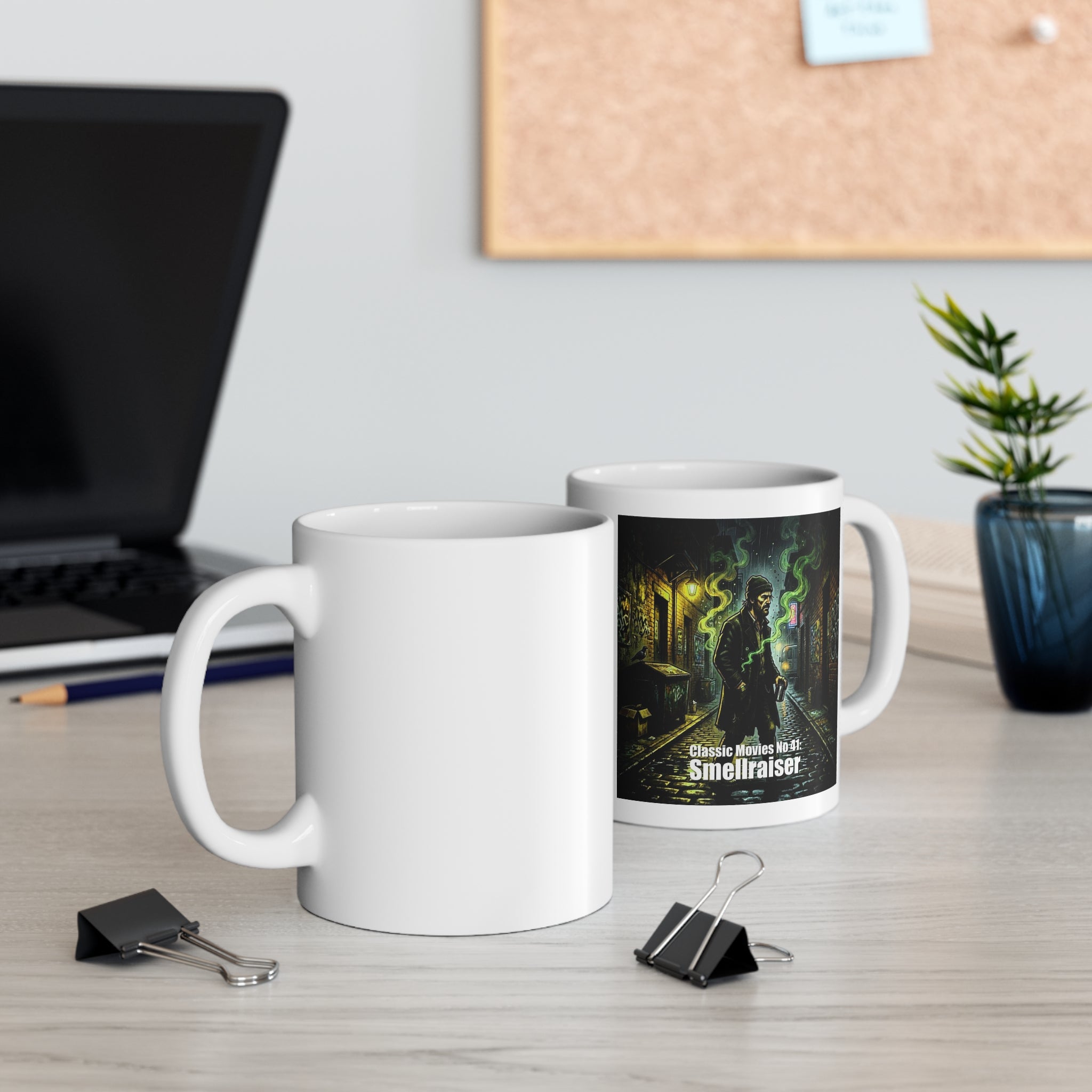 Classic Movies No 41 - Smellraiser 11oz Mug (Halloween Urban Gothic Art)