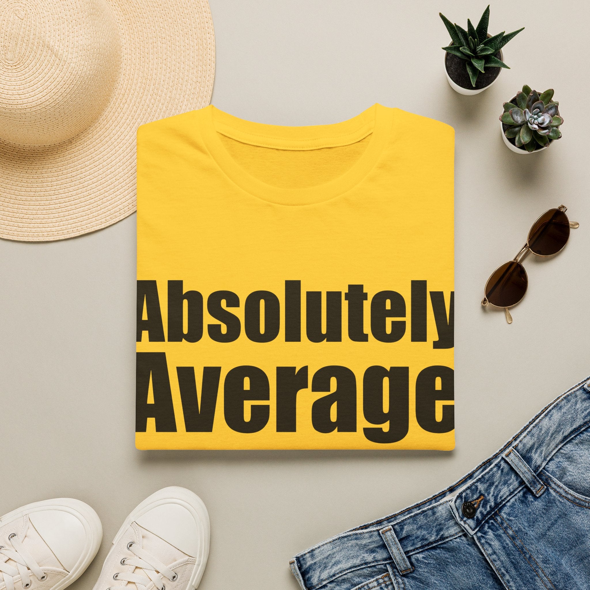 Absolutely Average T-Shirt — Funny Minimalist Graphic Tee