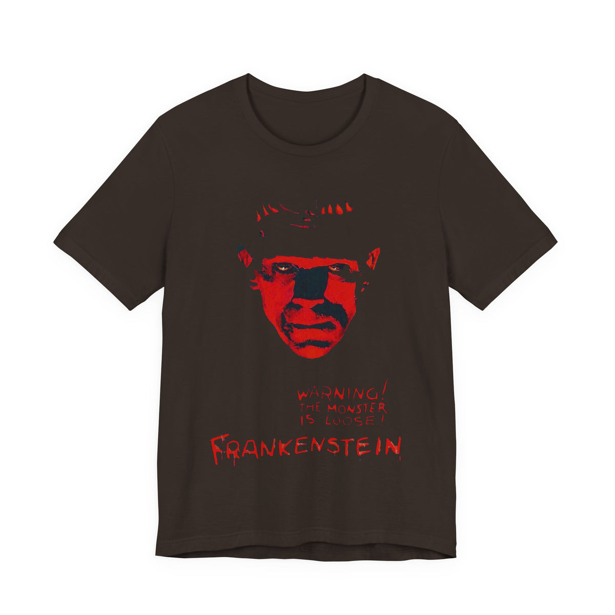 Red Frankenstein Poster T-Shirt | Horror Graphic Tee