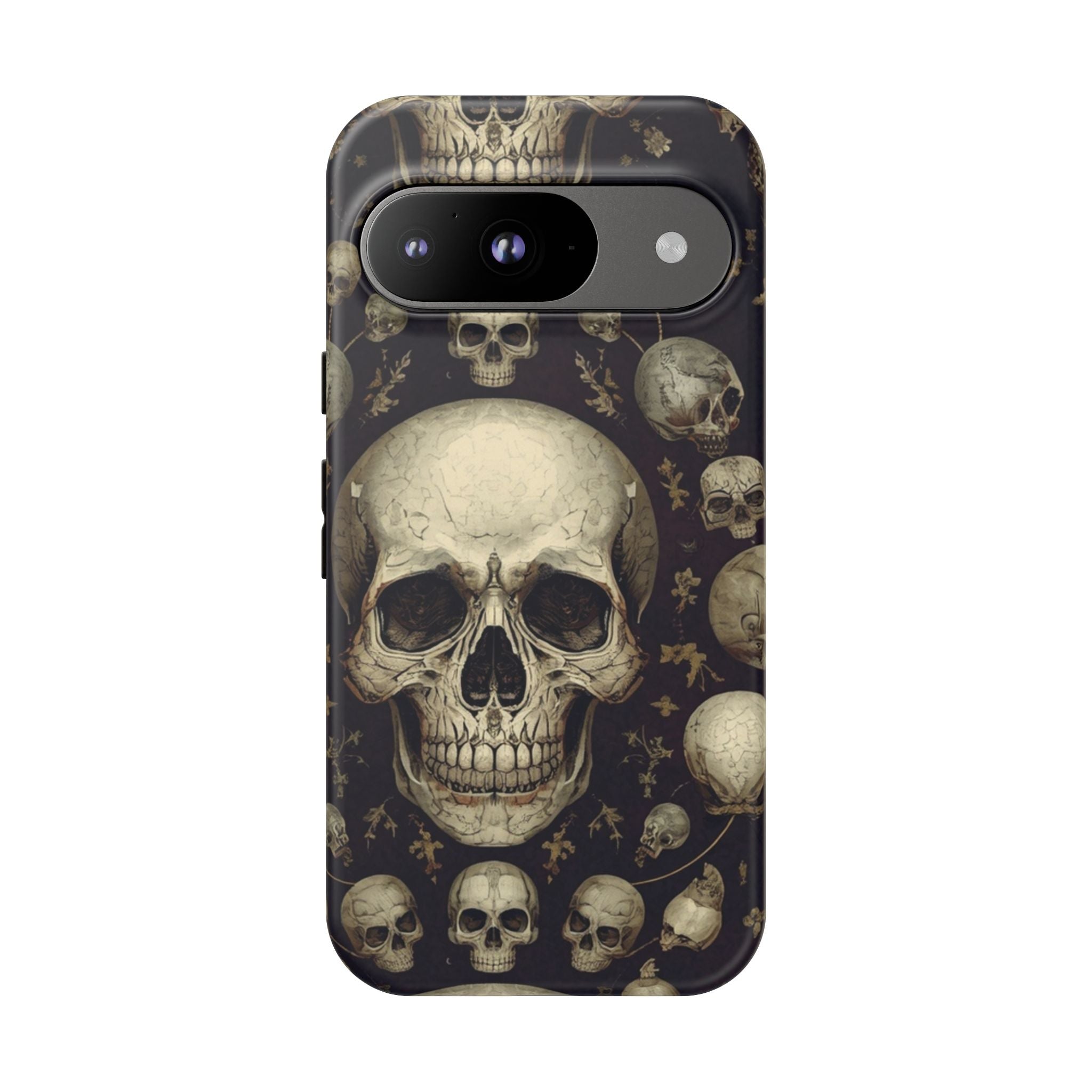 Skull Pattern Phone Case — Gothic Vintage Skull Design for iPhone