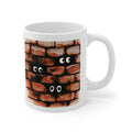 Wall Eyes Coffee Mug — Cute Peeking Eyes 11oz Ceramic Mug