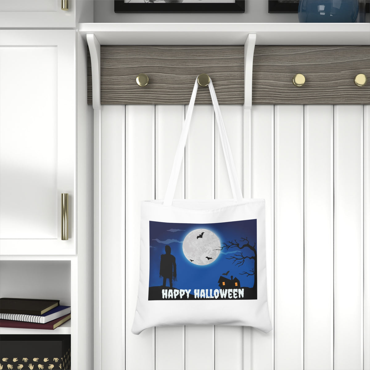 Happy Halloween Wicker Man Tote Bag – Trick-or-Treat Reusable Shopper