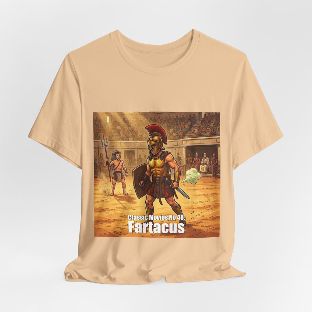 Classic Movies No 48: Fartacus. Gladiator Arena T-Shirt | Ancient Roman Warrior Design