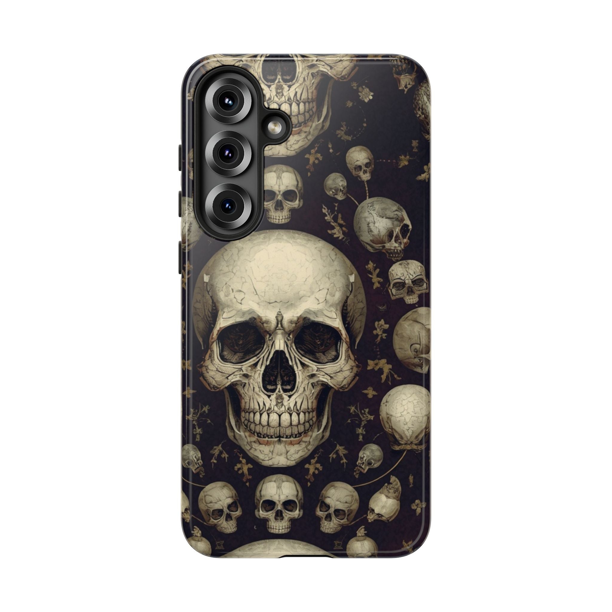 Skull Pattern Phone Case — Gothic Vintage Skull Design for iPhone