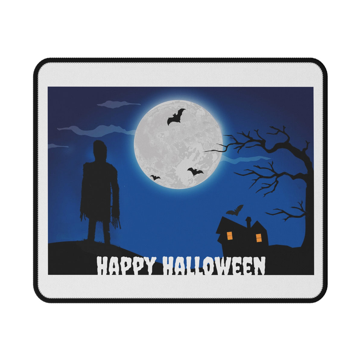 Happy Halloween Wicker Man Gaming Mouse Pad — Spooky Night Non-Slip Pad