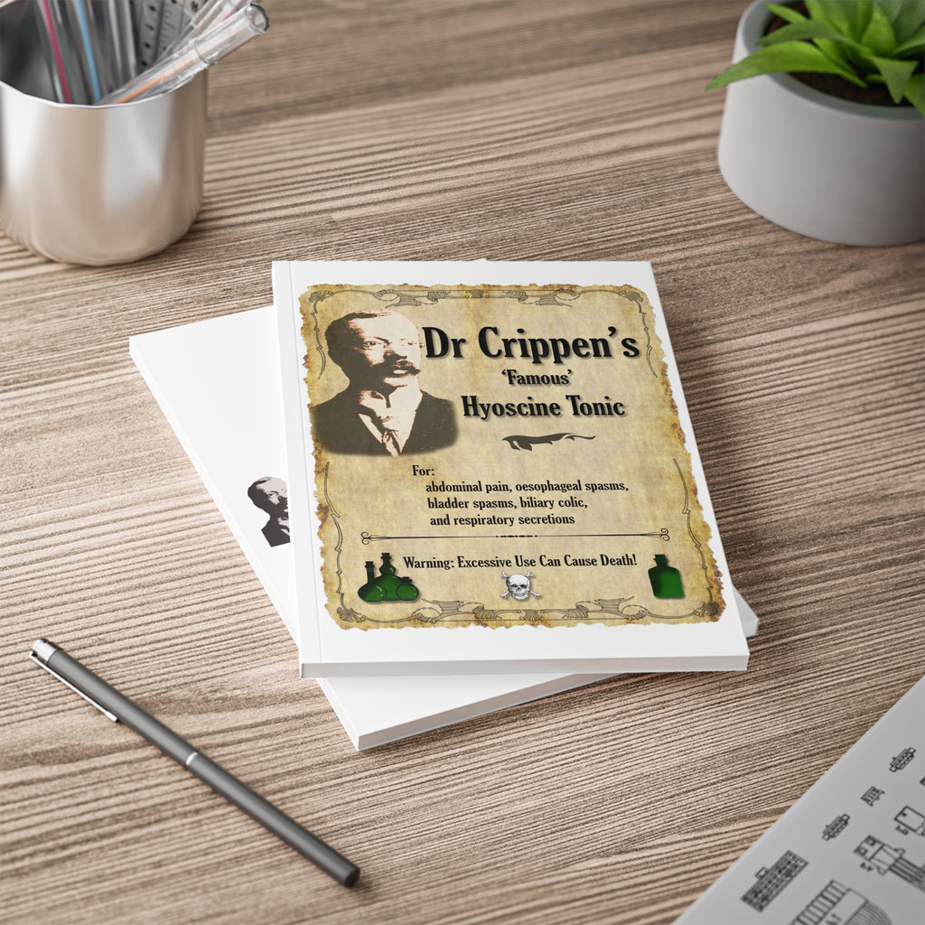 Vintage Apothecary A5 Notebook— “Dr Crippen’s Famous Hyoscine Tonic” Design