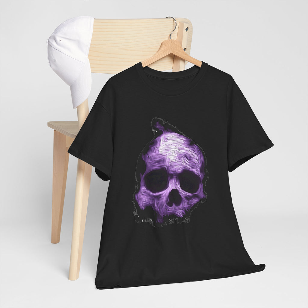 Purple Skull T-Shirt — Gothic Vaporwave Graphic Tee