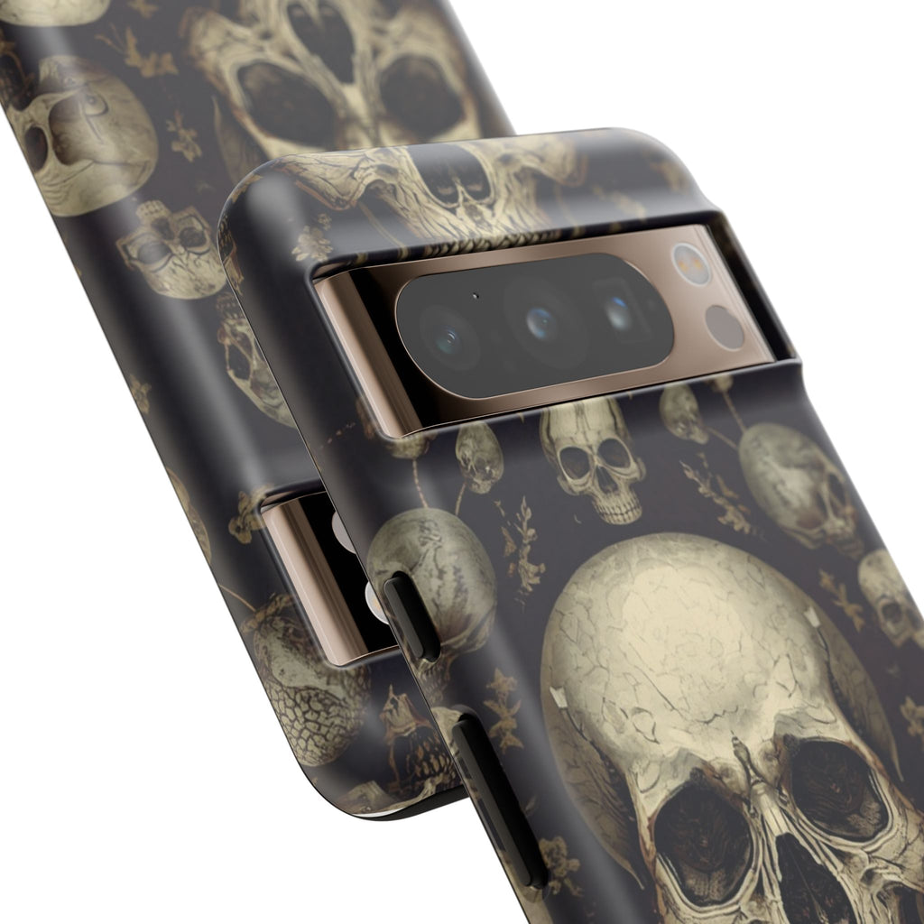 Skull Pattern Phone Case — Gothic Vintage Skull Design for iPhone