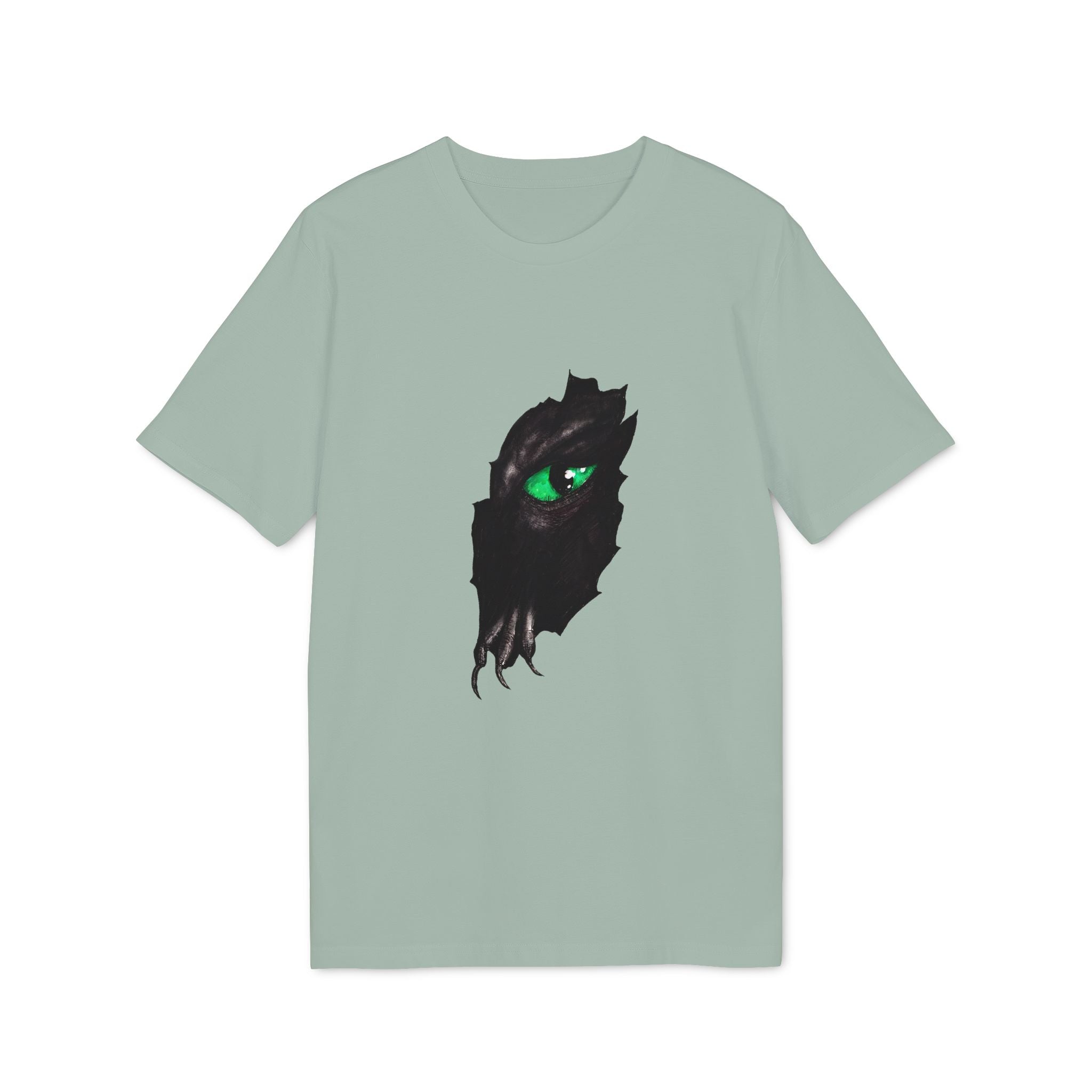 T-Shirt — Green Dragon Eye and Claw Graphic