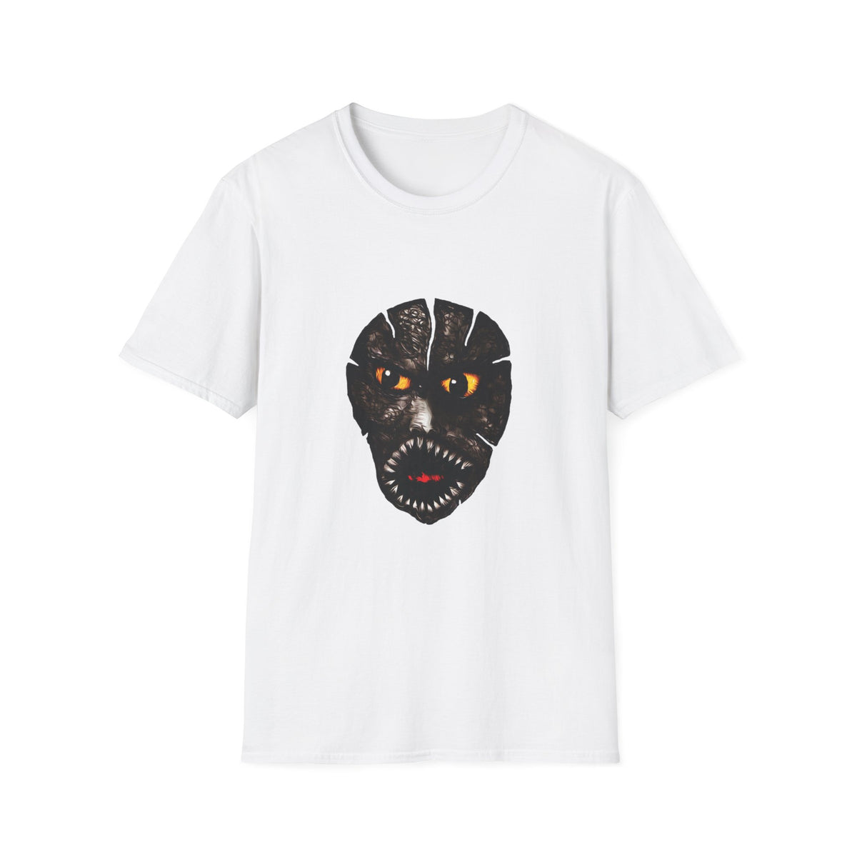Cracked Face Orange-Eyed Freak T-Shirt — Fierce Graphic Tee