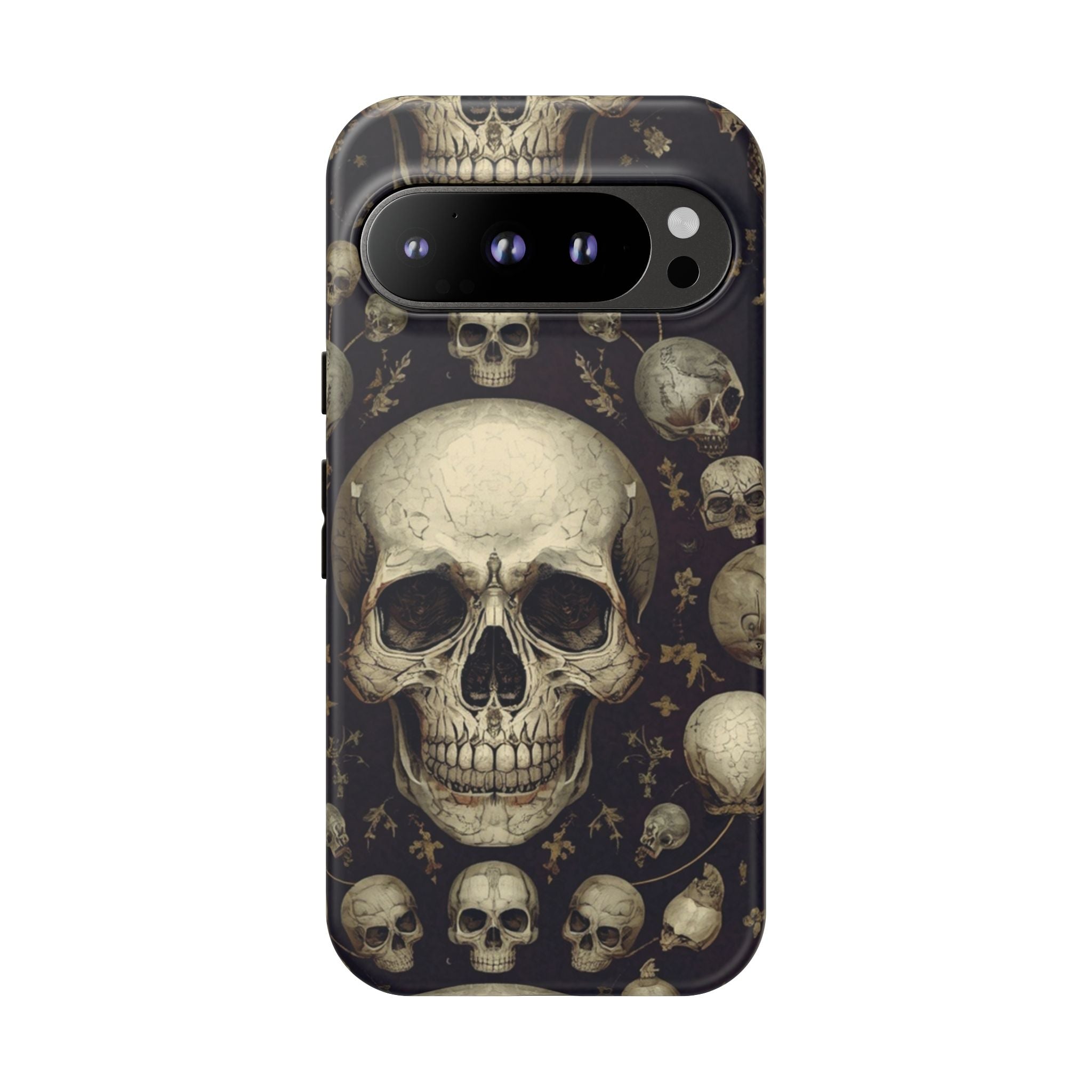 Skull Pattern Phone Case — Gothic Vintage Skull Design for iPhone