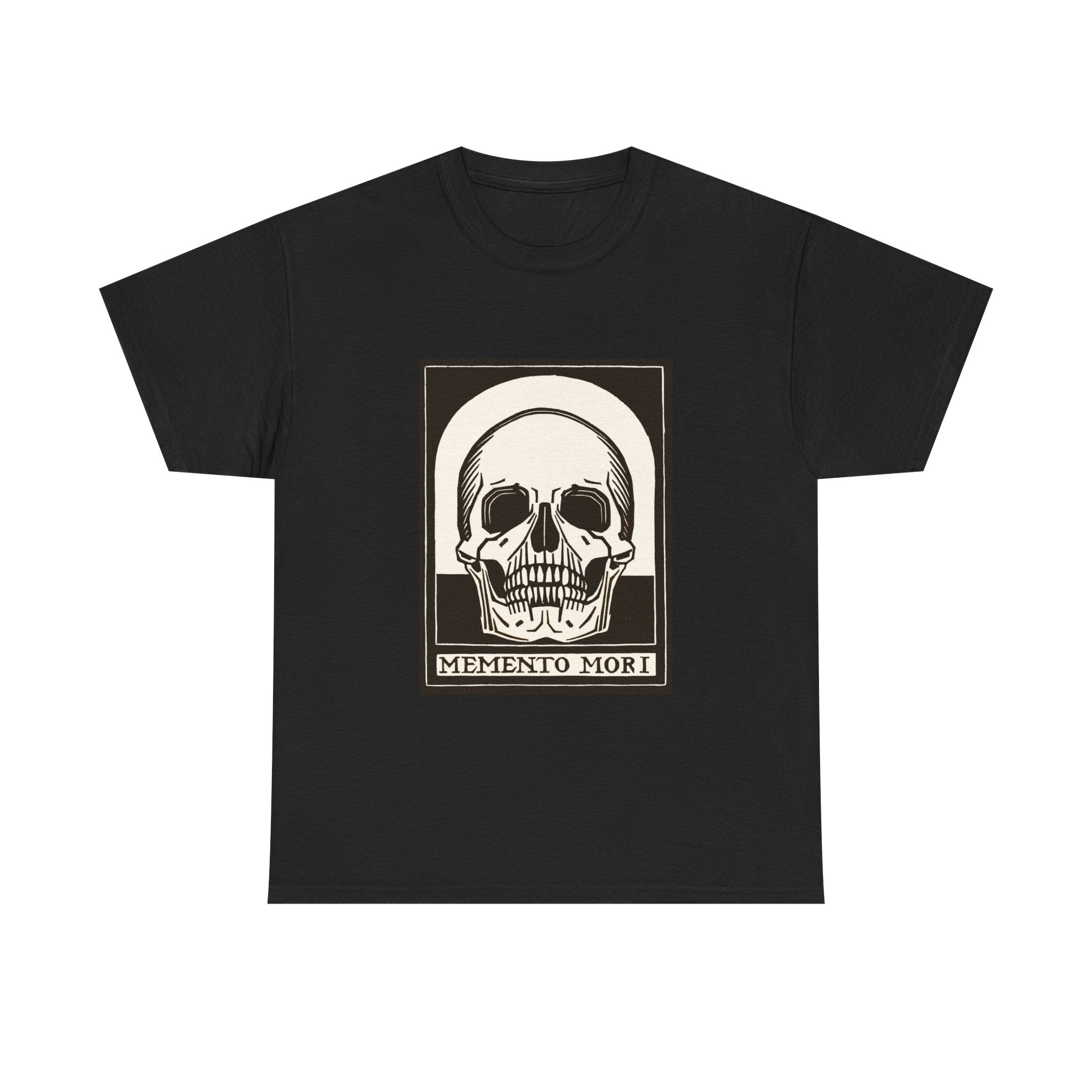 Memento Mori Skull Tee — Gothic Vintage Skull Graphic T-Shirt