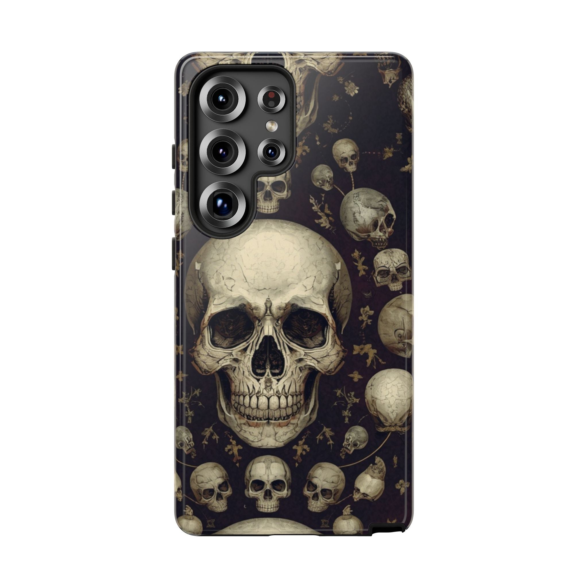 Skull Pattern Phone Case — Gothic Vintage Skull Design for iPhone