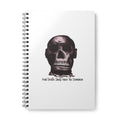 Skull Design by PhatBob. Skull Journal — “And Death Shall Have No Dominion” A5 Spiral Notebook
