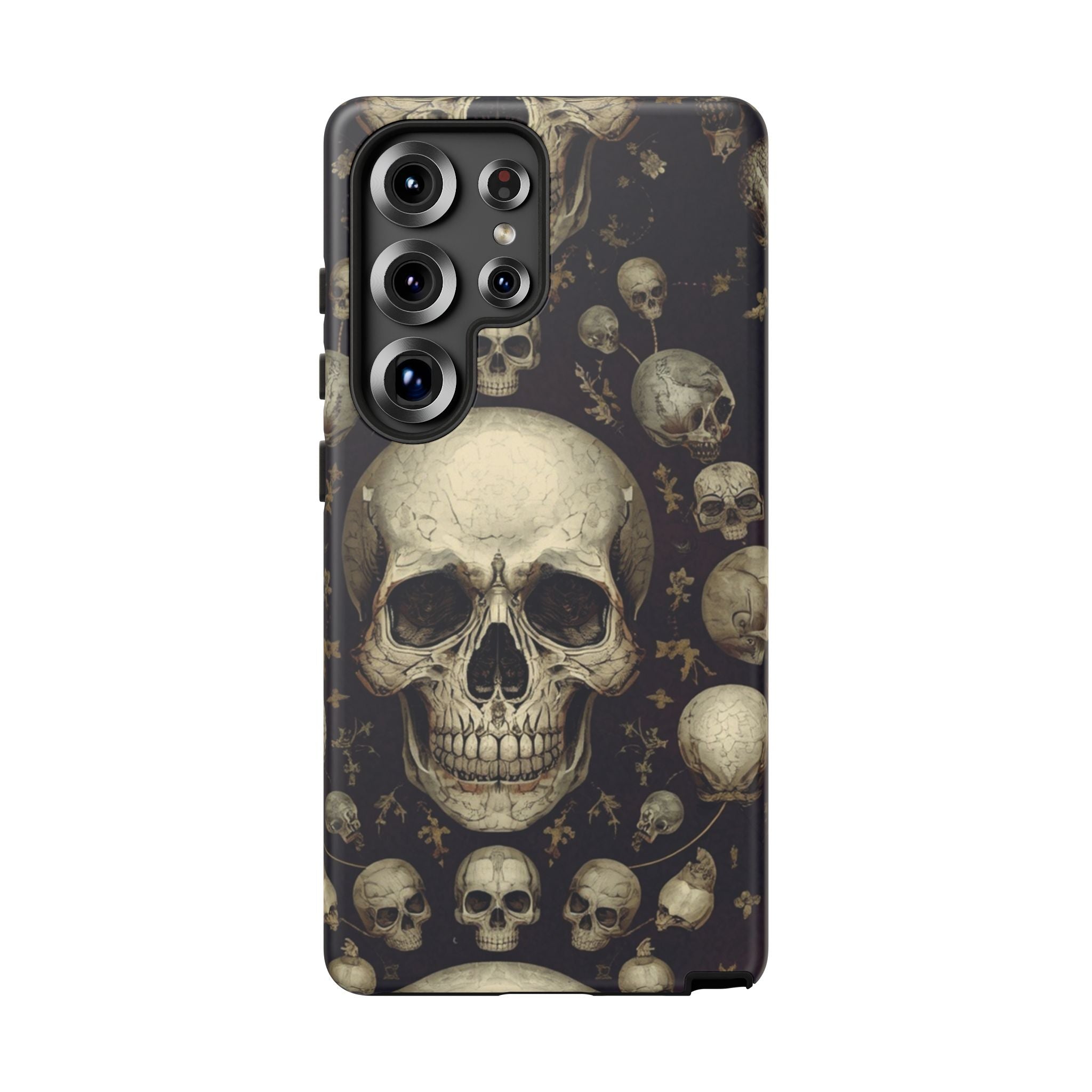 Skull Pattern Phone Case — Gothic Vintage Skull Design for iPhone