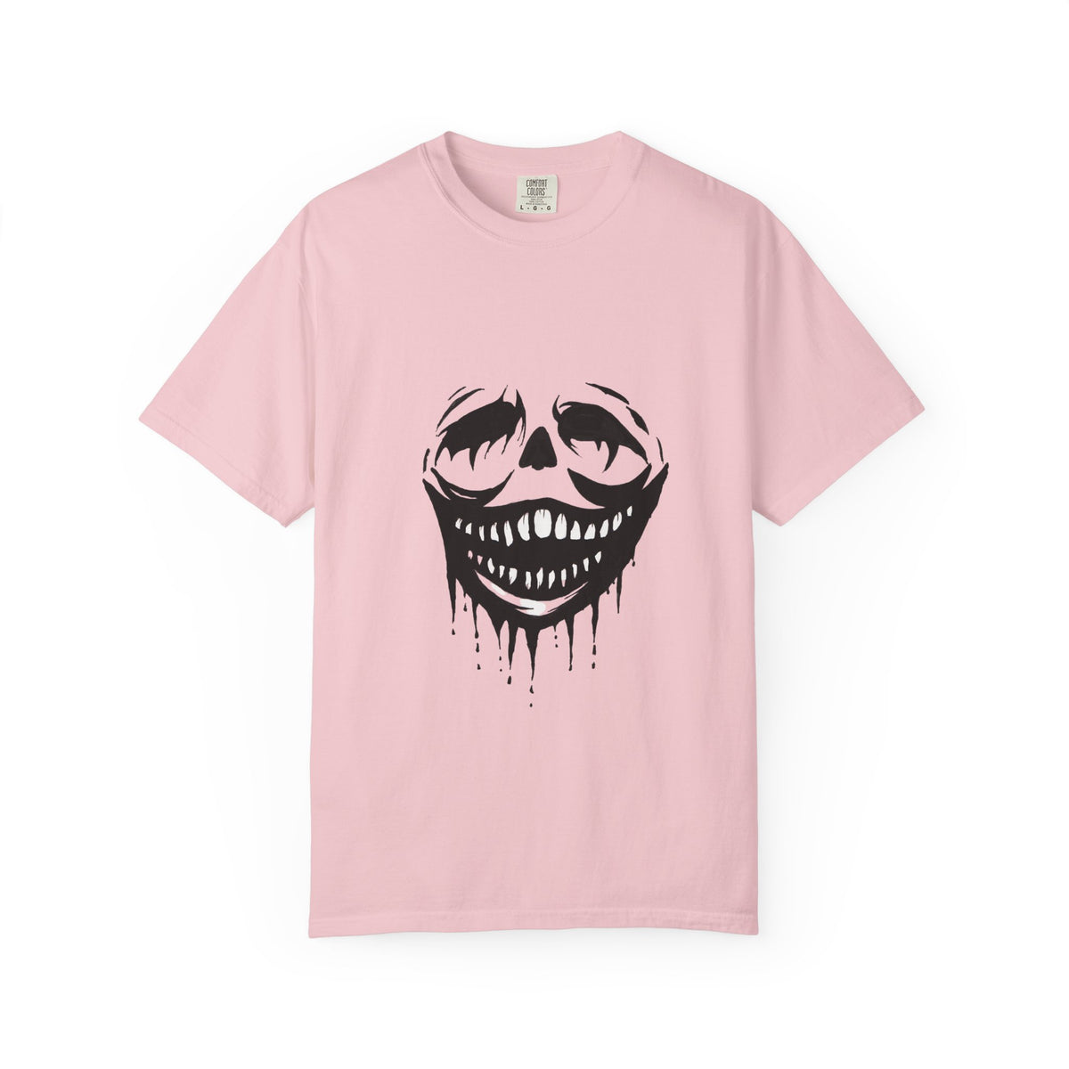 Dripping Skull T-Shirt — Creepy Smiling Face Graphic Tee