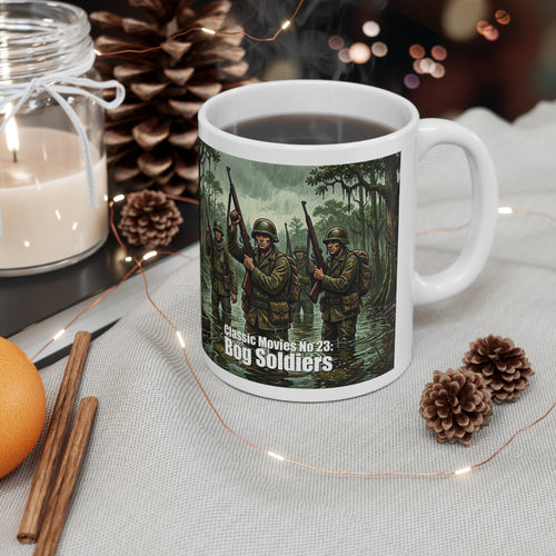 Classic Movies No 23 - Bog Soldiers Coffee Mug — Parody Military Swamp Scene