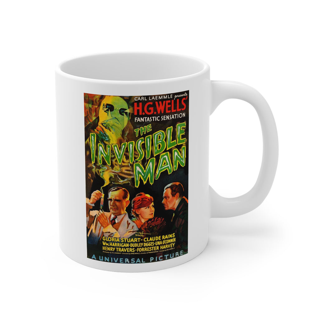 Vintage Horror Movie Mug — The Invisible Man Classic Film Gift for Book & Film Lovers