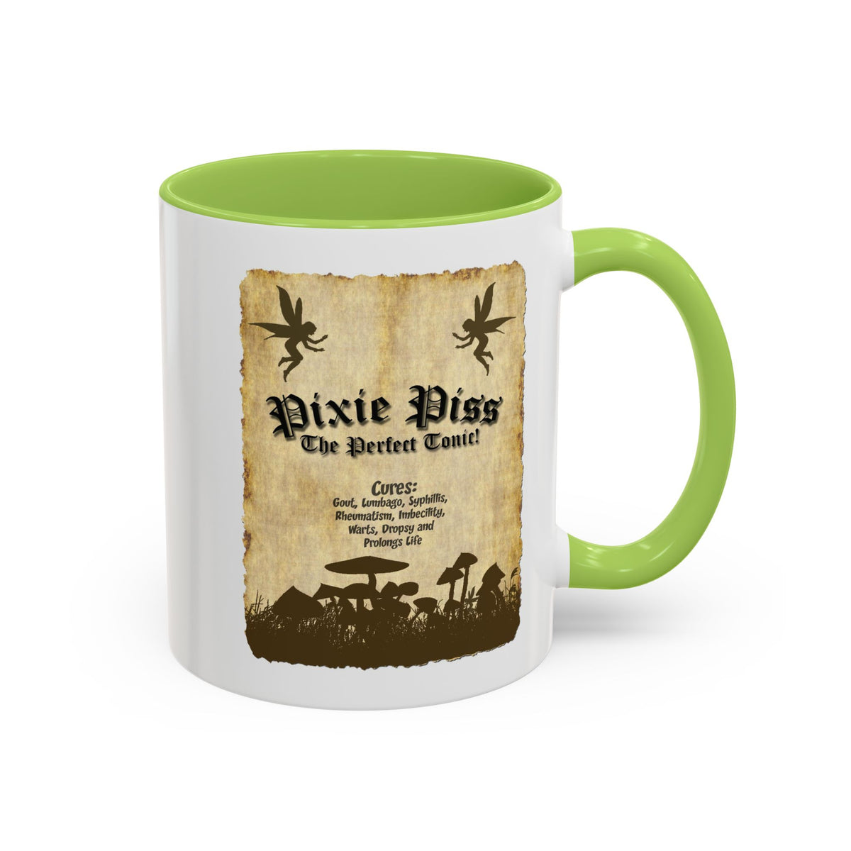 Pixie Piss Coffee Mug — Fantasy Potion Label Accent Mug (11/15oz)