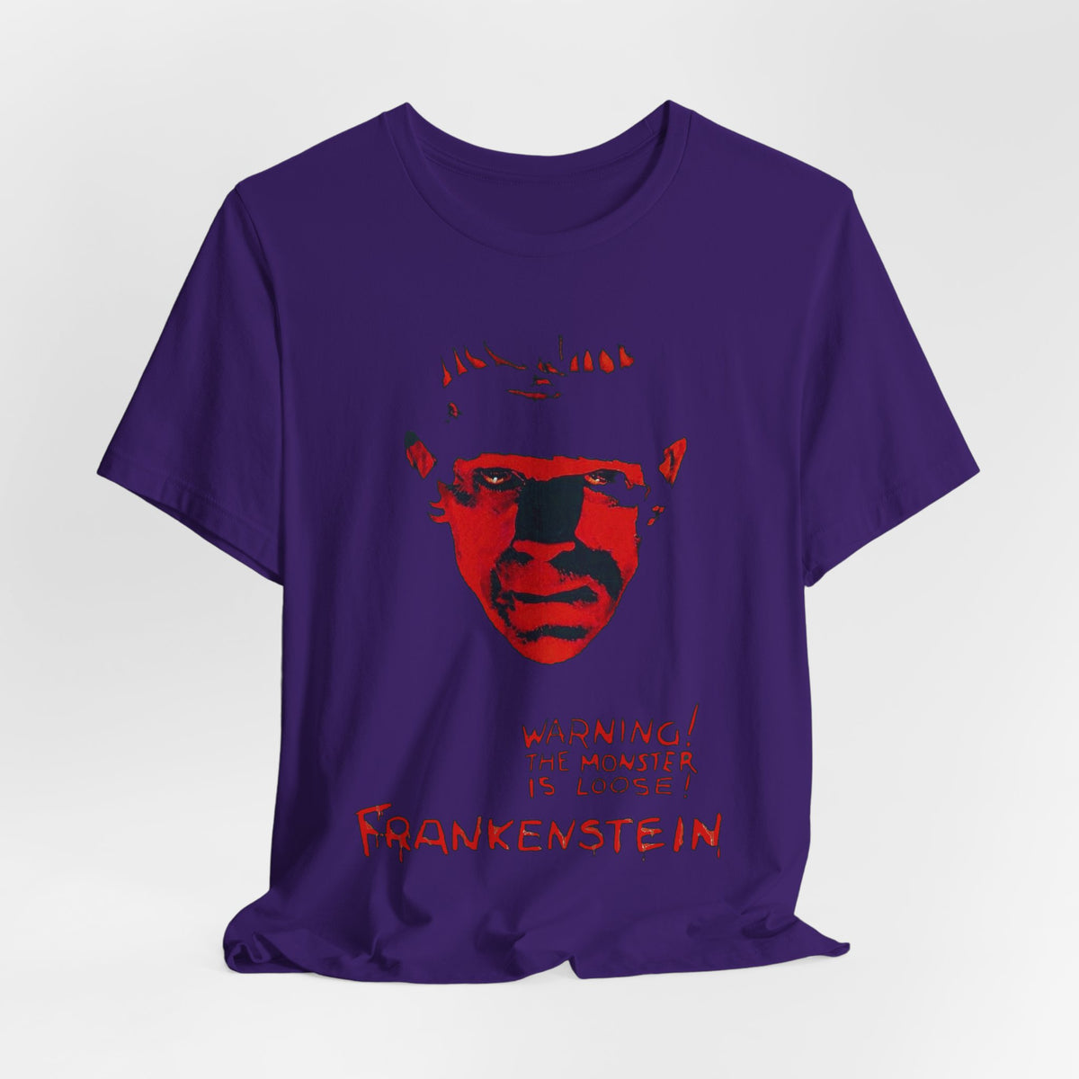Red Frankenstein Poster T-Shirt | Horror Graphic Tee