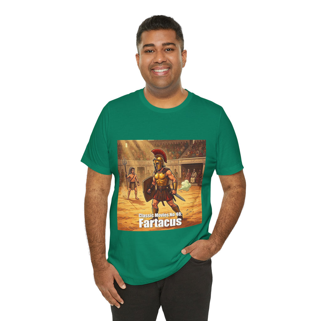 Classic Movies No 48: Fartacus. Gladiator Arena T-Shirt | Ancient Roman Warrior Design