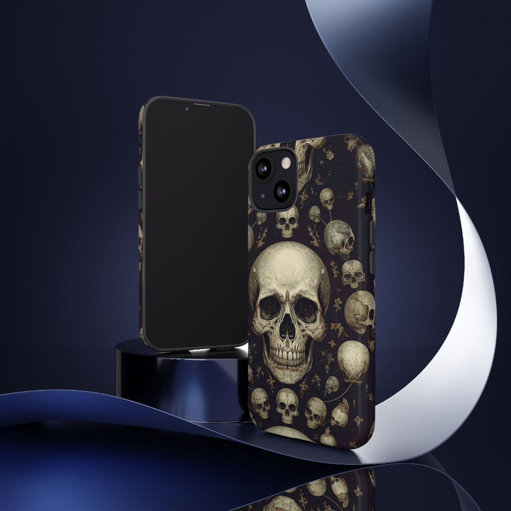 Skull Pattern Phone Case — Gothic Vintage Skull Design for iPhone