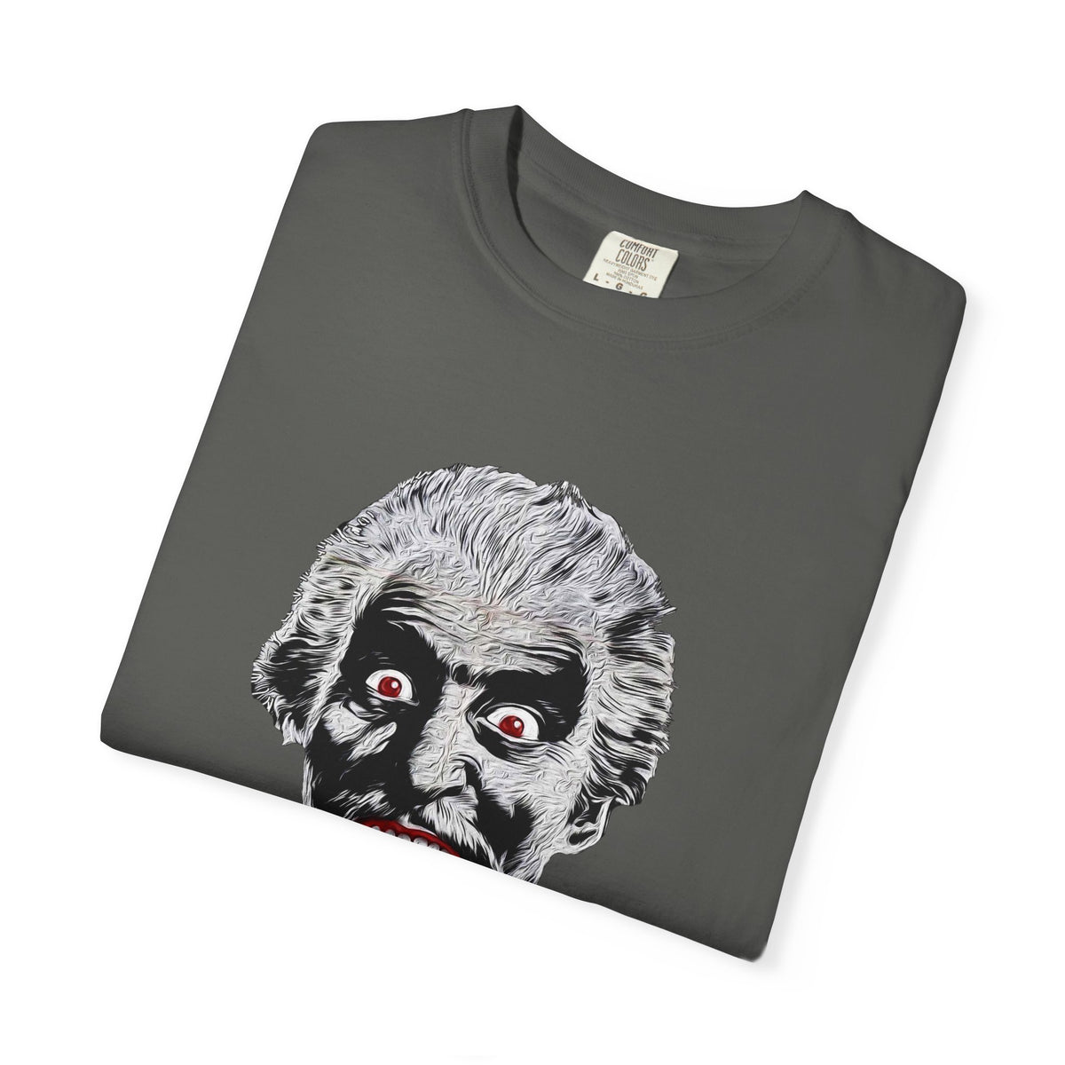 Vampire Face Graphic T-Shirt — Bloody Fangs Horror Tee