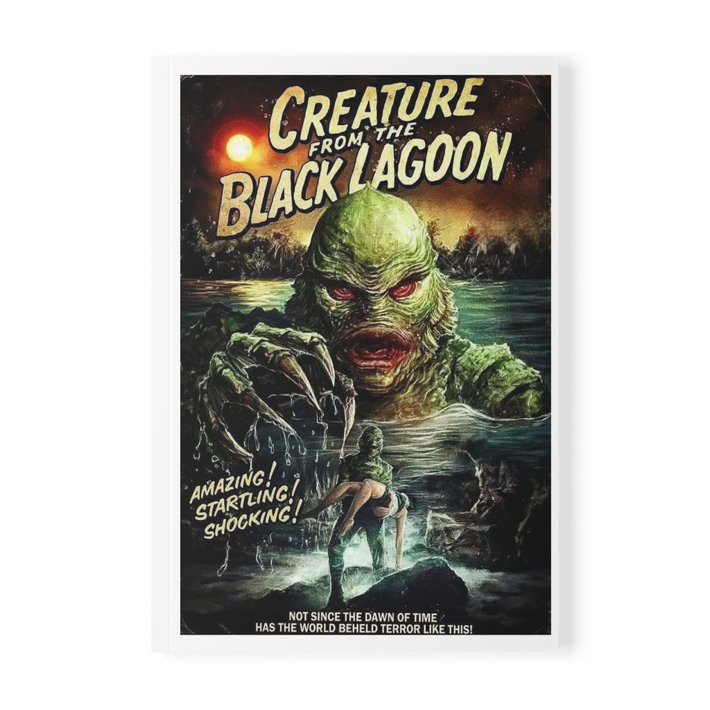 Creature from the Black Lagoon A5 Softcover Notebook — Retro Monster Movie Poster Journal