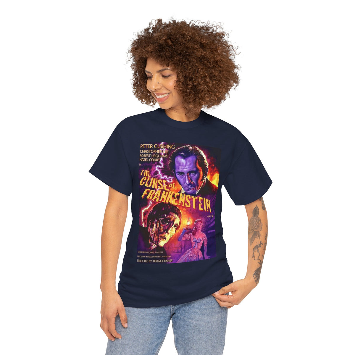 Curse of Frankenstein Vintage Horror Poster T-Shirt
