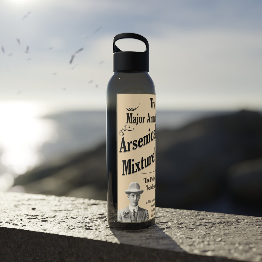 Vintage Arsenic Mixture Water Bottle — Novelty Apothecary Label
