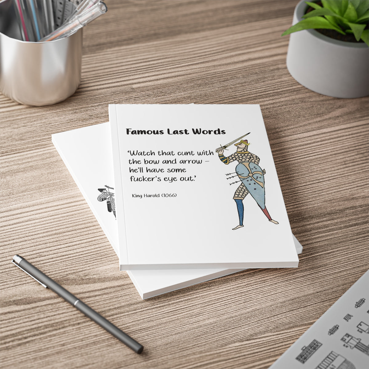 Notebook — 'Famous Last Words' Medieval Quote Journal