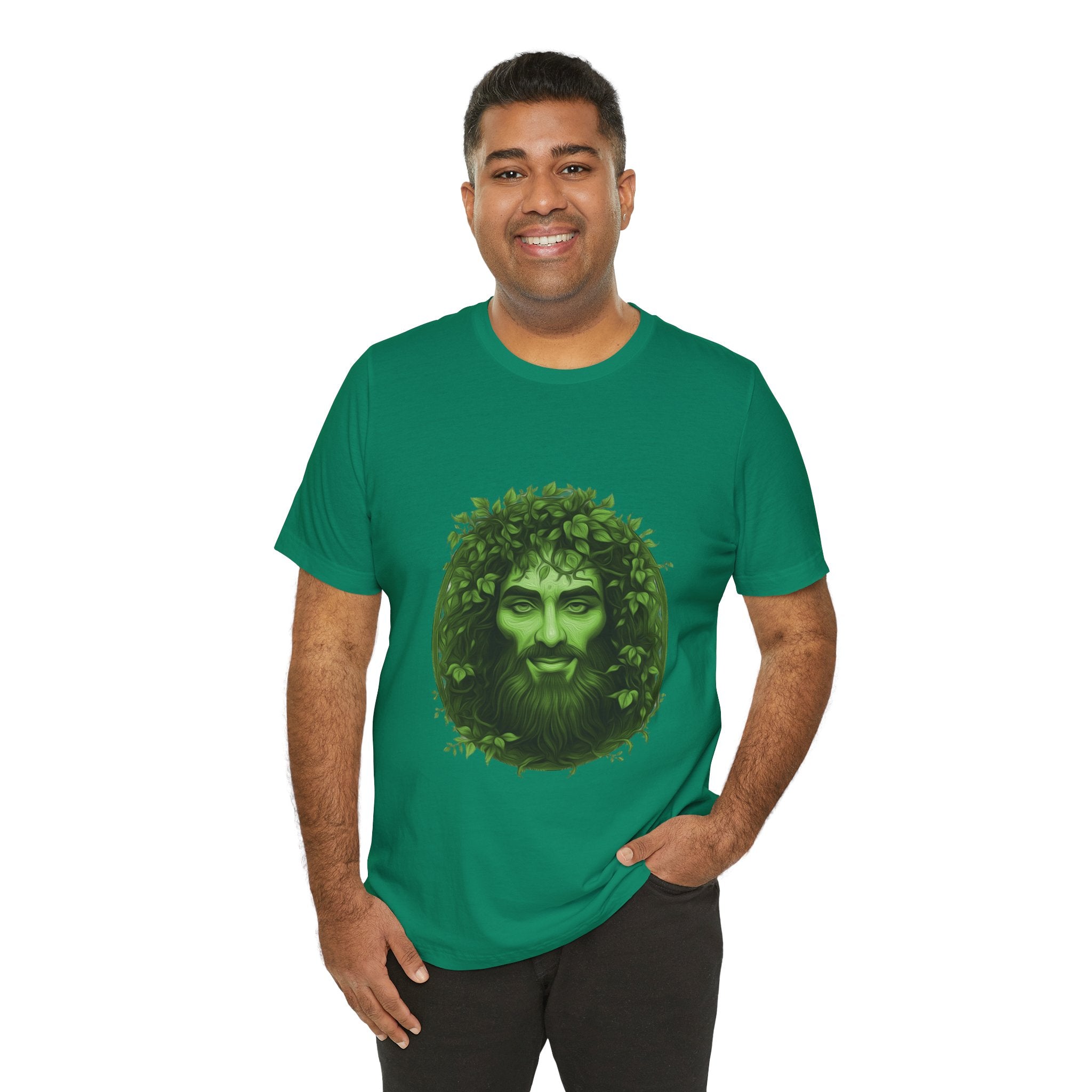 Green Man T-Shirt | Nature Spirit, Leaf Crown Folklore Tee