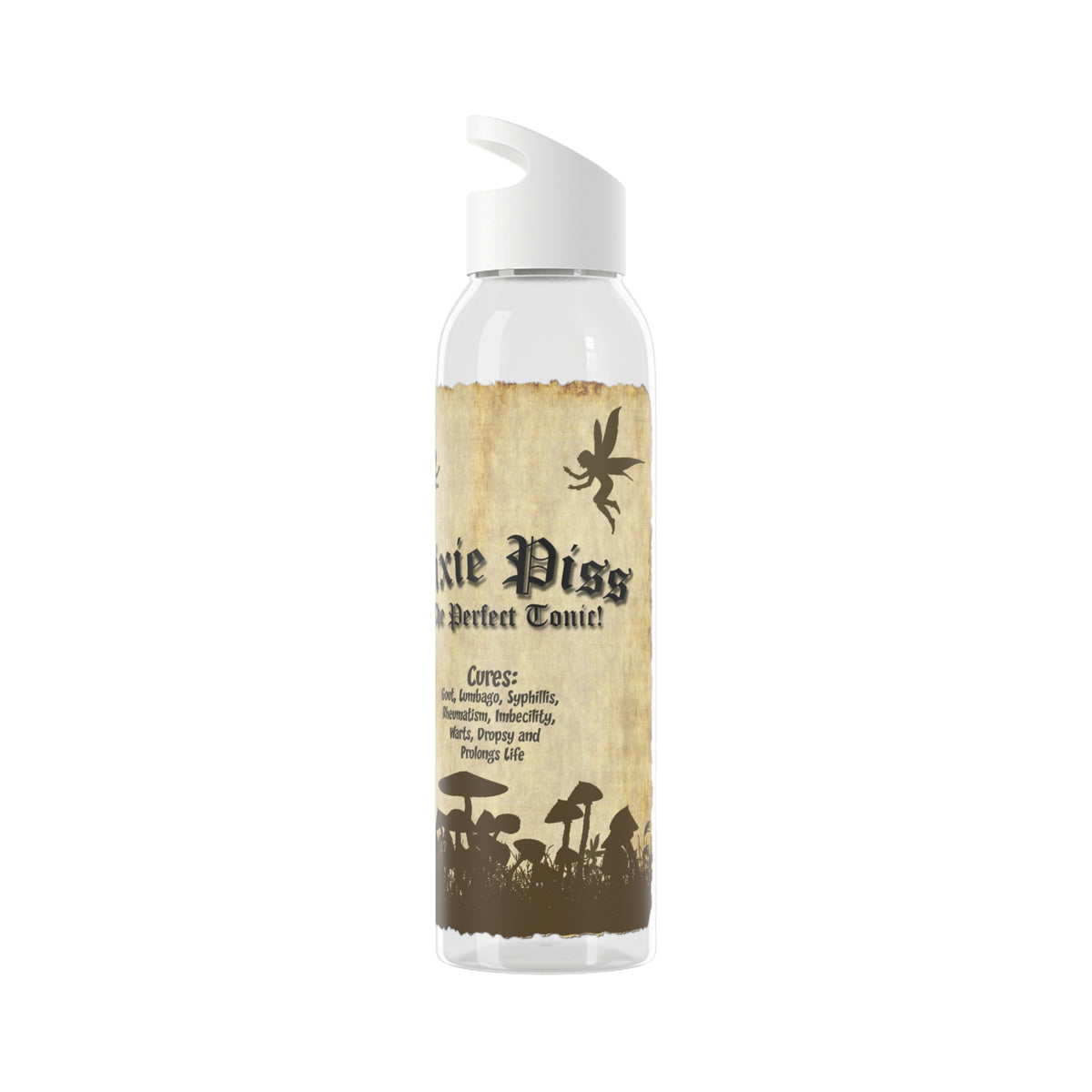 Pixie Piss Water Bottle — Fantasy Fairy Potion Label Drink Bottle