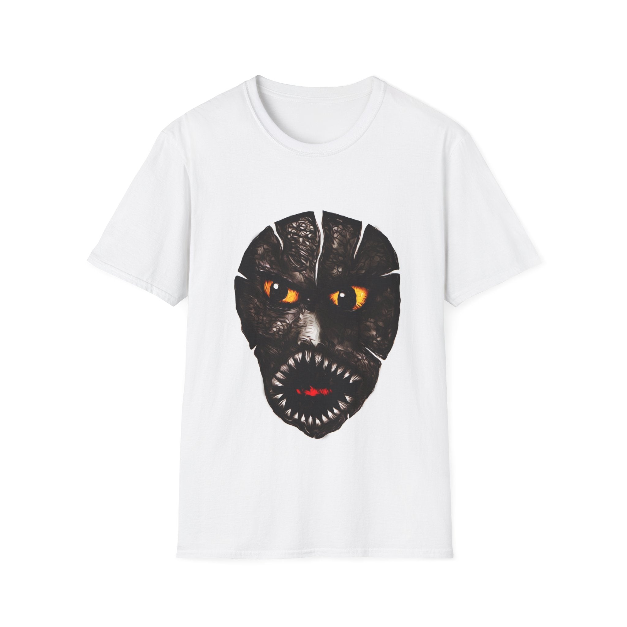 Cracked Face Orange-Eyed Freak T-Shirt — Fierce Graphic Tee