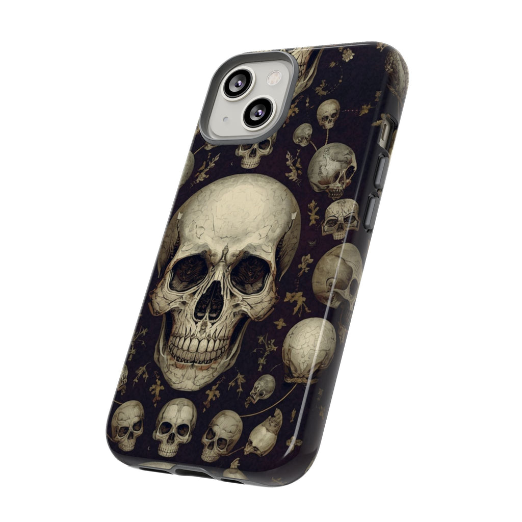 Skull Pattern Phone Case — Gothic Vintage Skull Design for iPhone