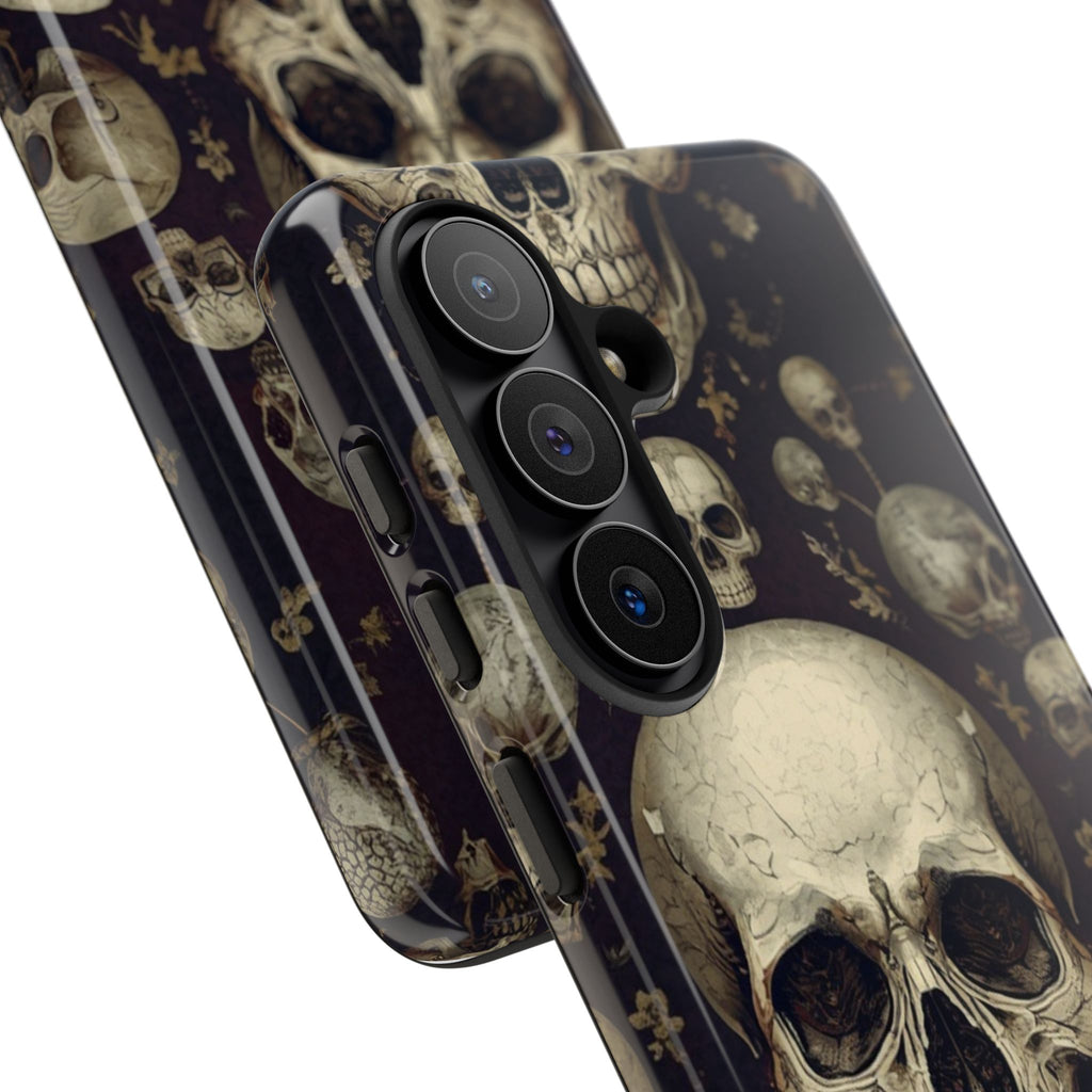 Skull Pattern Phone Case — Gothic Vintage Skull Design for iPhone