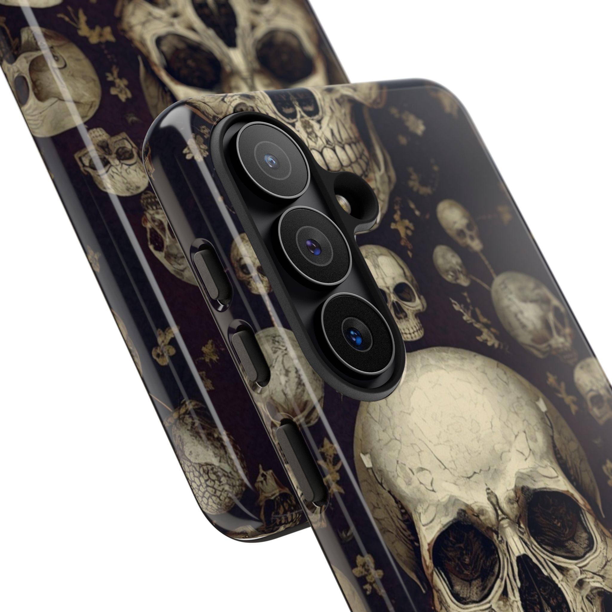 Skull Pattern Phone Case — Gothic Vintage Skull Design for iPhone