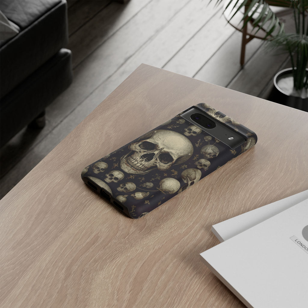 Skull Pattern Phone Case — Gothic Vintage Skull Design for iPhone
