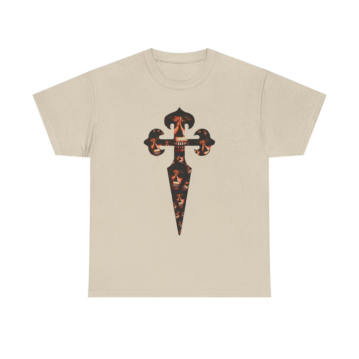 Celtic Skull Dagger Graphic Tee — Gothic Horror Print
