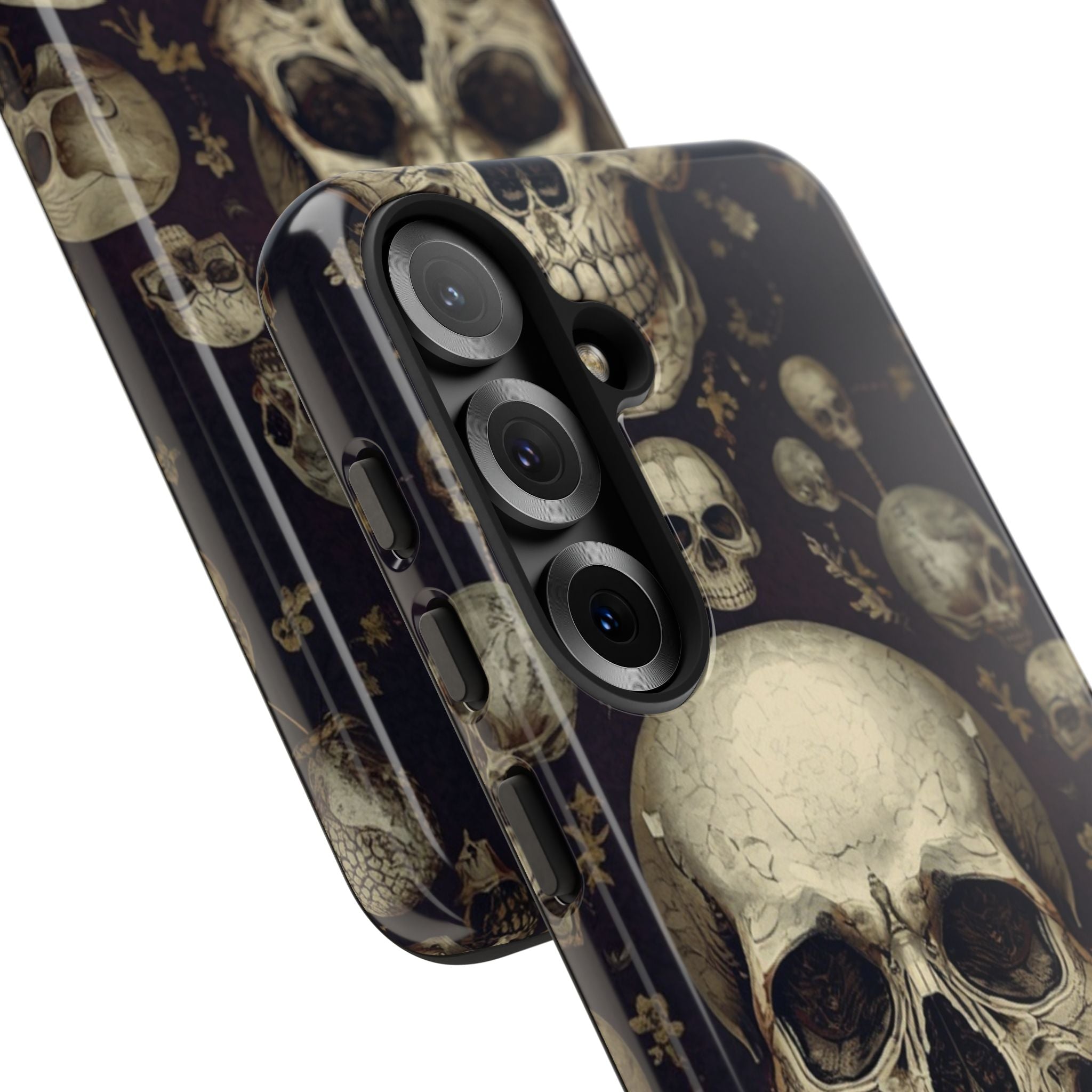 Skull Pattern Phone Case — Gothic Vintage Skull Design for iPhone