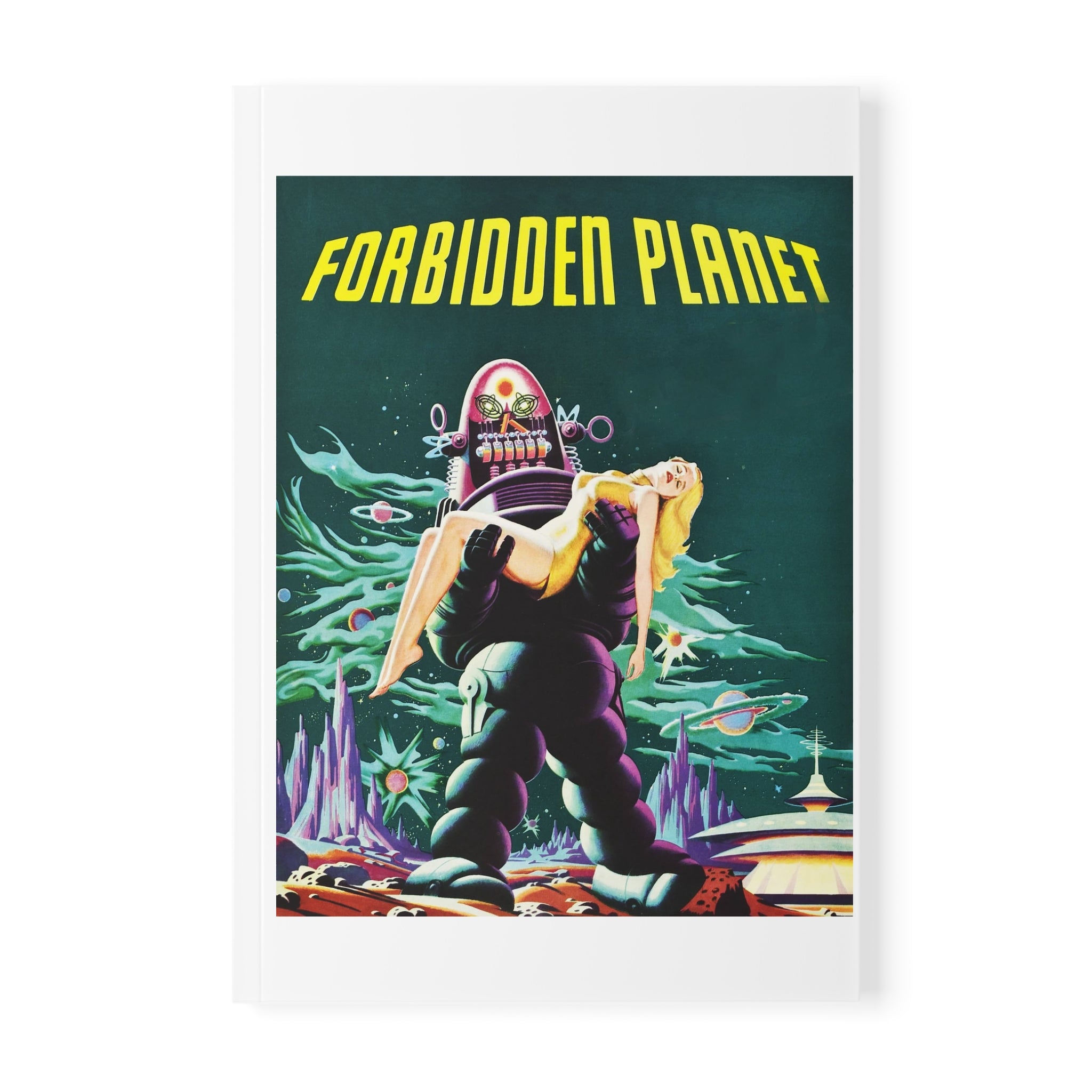 Forbidden Planet A5 Softcover Notebook — Vintage Sci‑Fi Movie Poster Journal