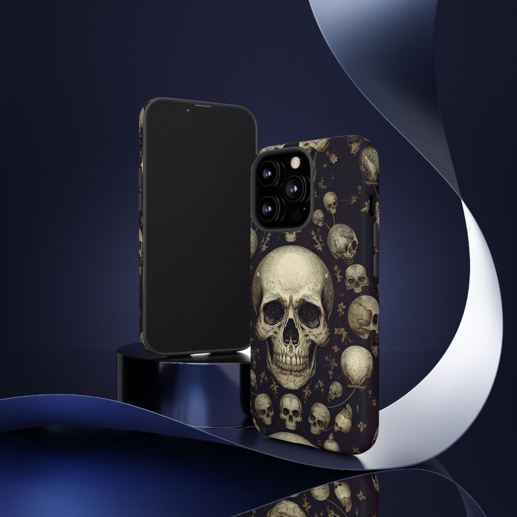 Skull Pattern Phone Case — Gothic Vintage Skull Design for iPhone