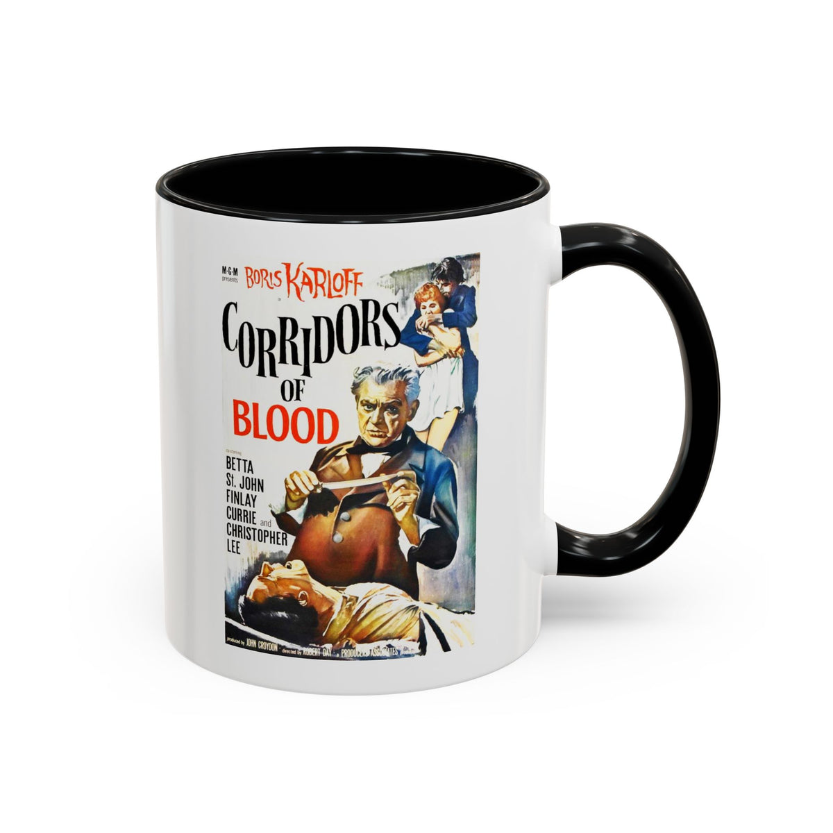 Vintage Horror Movie Poster - Corridors of Blood Mug (11/15oz)