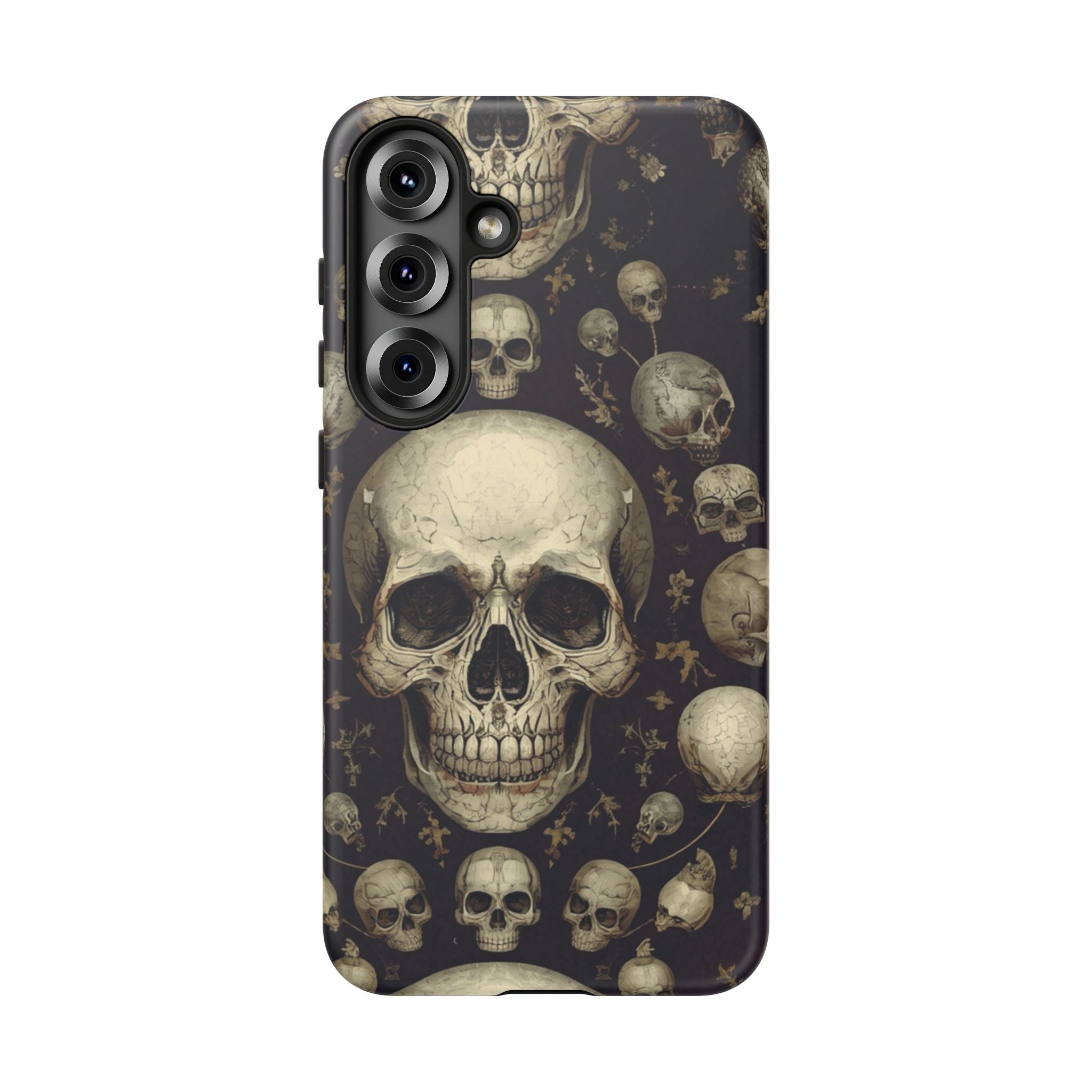 Skull Pattern Phone Case — Gothic Vintage Skull Design for iPhone